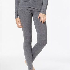 Gray cuddl duds microwear leggings L